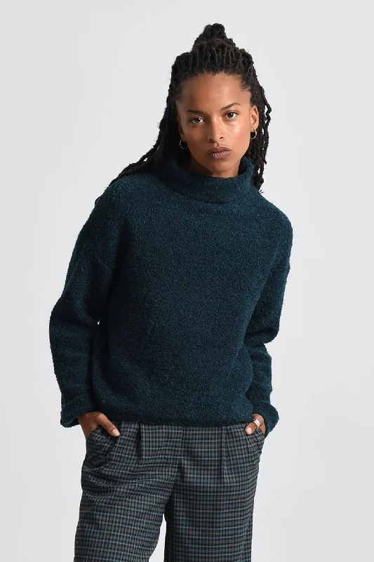 Dress to impress with elegant women’s wear   Molly Bracken Duck Blue Premium Knitted Sweater