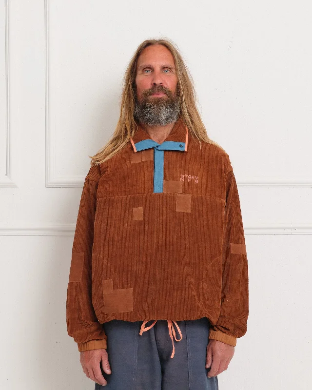 Dress up or down with these versatile pieces   Polite Pullover - Brown Scarecrow Cord