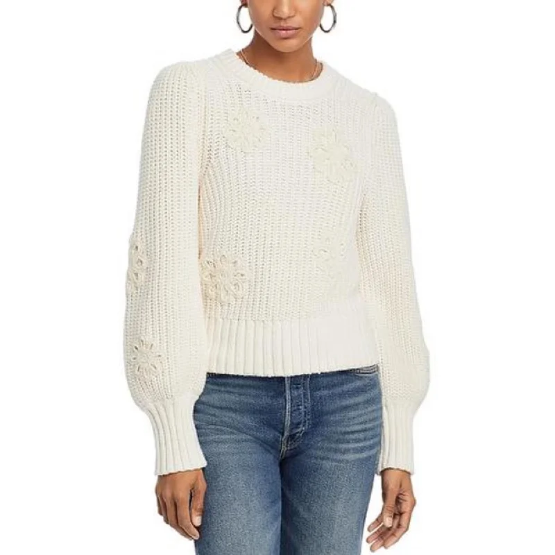 Fashionable women’s clothing that makes you shine Romy Womens Crochet Long Sleeve Pullover Sweater Fashionable women’s clothing that makes you shine Romy Womens Crochet Long Sleeve Pullover Sweater