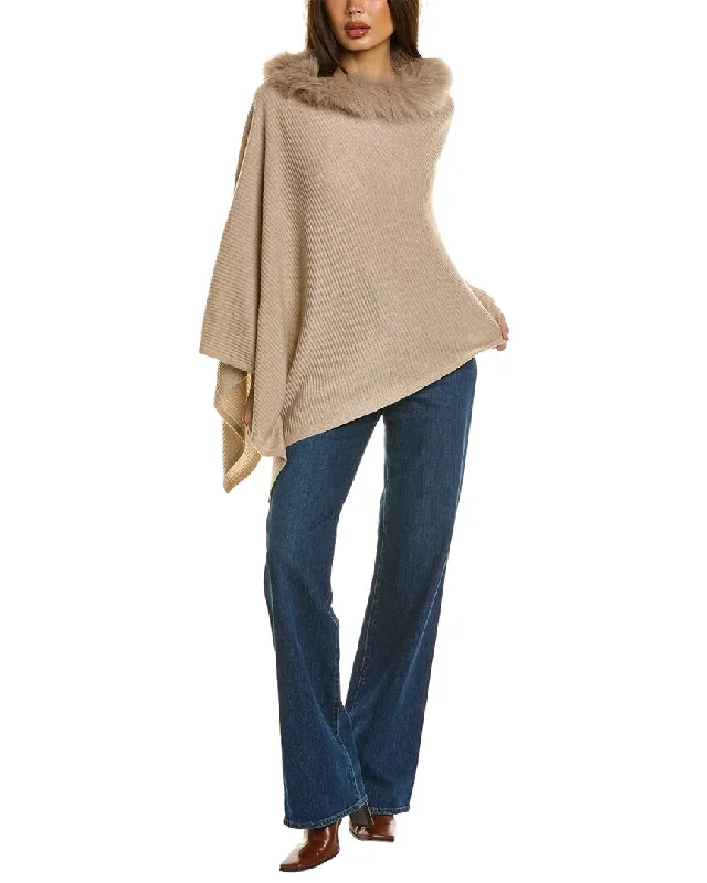 Bold and sophisticated looks for every woman   sofiacashmere Basic Cashmere Poncho