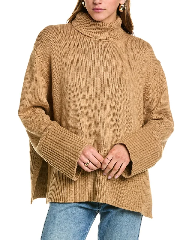 Feminine silhouettes for the modern woman   Sophie Rue Della Turtleneck Wool-Blend Pullover