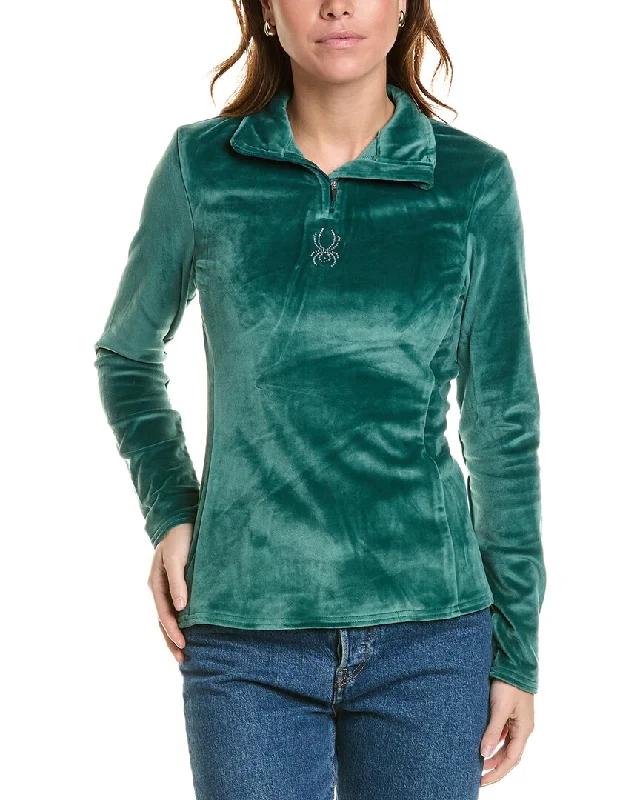 Luxurious fabrics and modern designs for women   Spyder Shimmer Bug 1/2-Zip Pullover