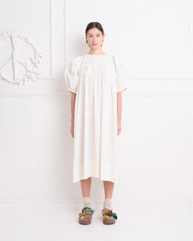 Cozy women’s clothing for the colder months   Verb Dress - Ecru Cross-Stitch