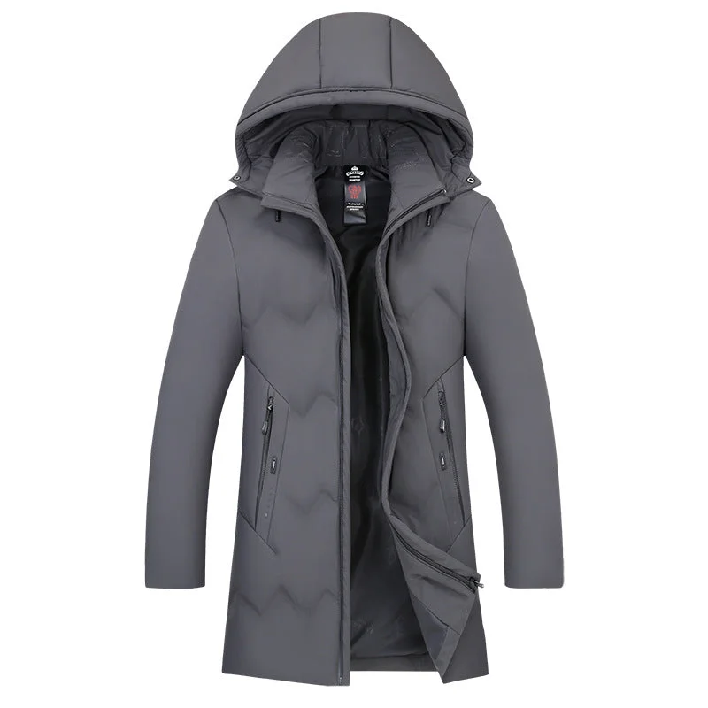 Find your perfect fit at the best prices – Clothing deals now on sale.  Men's Winter Long Down Jacket With Detachable Hood