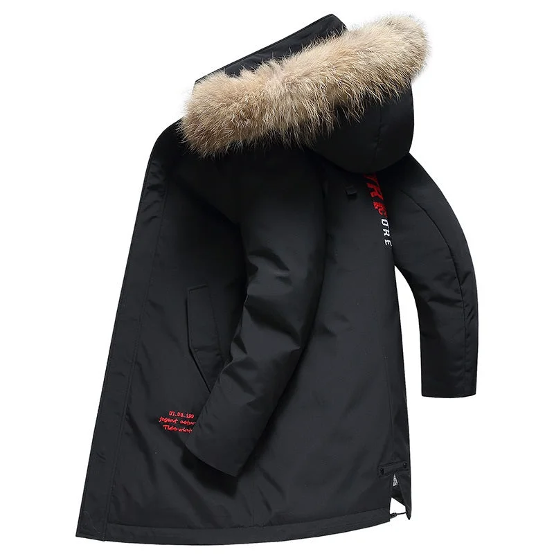 Shop affordable clothing for less – Big discounts online now.  Men's Winter Outdoor Fur Hooded Down Jacket