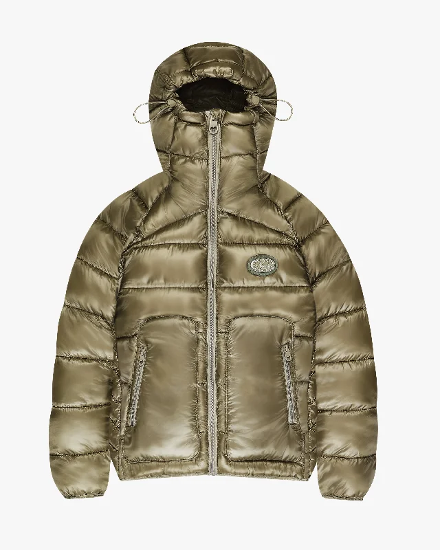 Seasonal sale  ICONIC PUFFER OLIVE GREEN