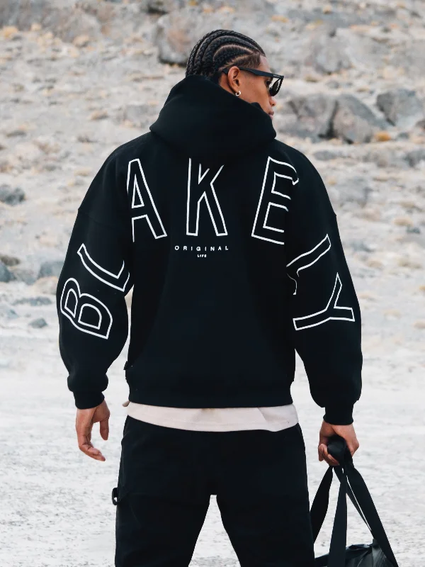 Flash sale: Men’s clothing essentials at irresistible prices!  Outline Idris Oversized Hoodie - Black