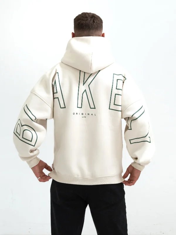 End-of-season sale – men’s clothing essentials up to 60% off!  Outline Idris Oversized Hoodie - Chalk