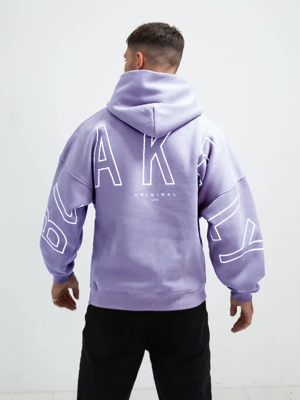 Shop the best clothing sales of the year!  Outline Idris Oversized Hoodie - Violet
