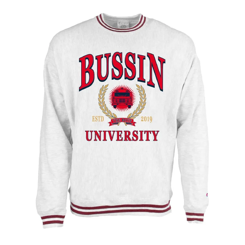 Exclusive discounts on men's fashion – shop today! Bussin University Champion Ribbed Crewneck Exclusive discounts on men's fashion – shop today! Bussin University Champion Ribbed Crewneck
