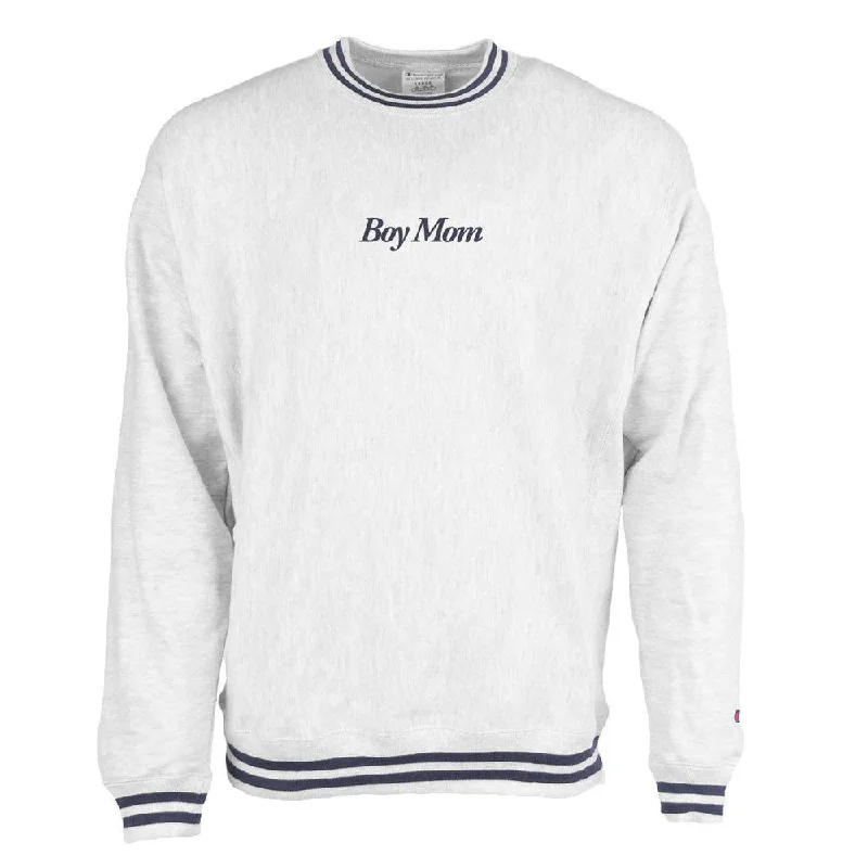 Exclusive online offer: Save 30% on all men's clothing. Boy Mom Champion Ribbed Crewneck Exclusive online offer: Save 30% on all men's clothing. Boy Mom Champion Ribbed Crewneck