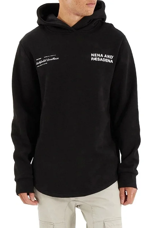 Shop now and enjoy massive savings on stylish clothing for all seasons.  Concentric Dual Curved Hoodie Jet Black