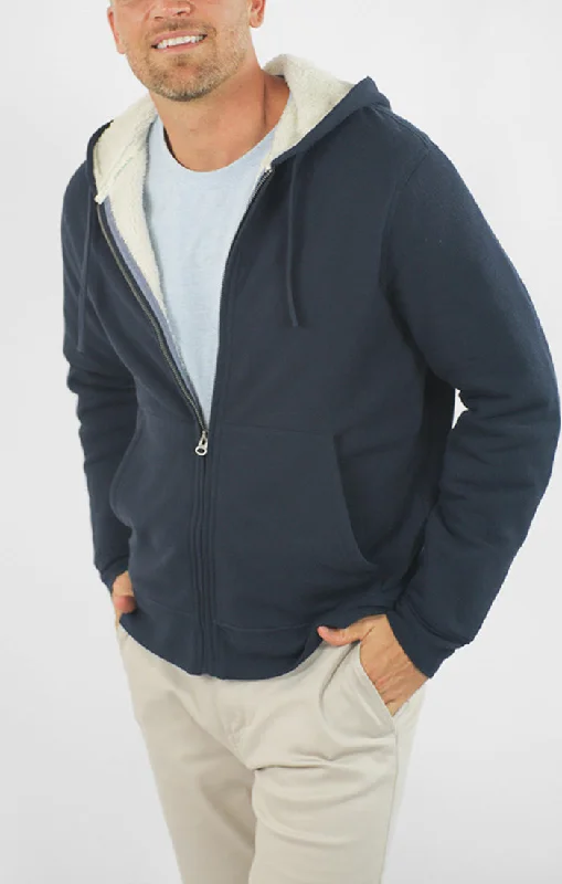 Best deals  fashion – Don’t miss the latest clothing discounts.  Recycled Jacquard Sherpa Lined Full Zip Hoodie