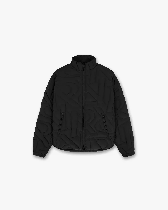 Shop now and enjoy massive savings on stylish clothing for all seasons.  Initial Puffer Jacket - Black