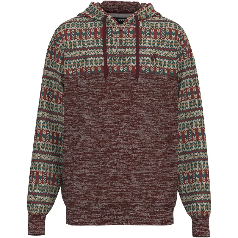 Exclusive discounts on all types of clothing – Shop now!  "Jimmy" Maroon/Aztec Hoody