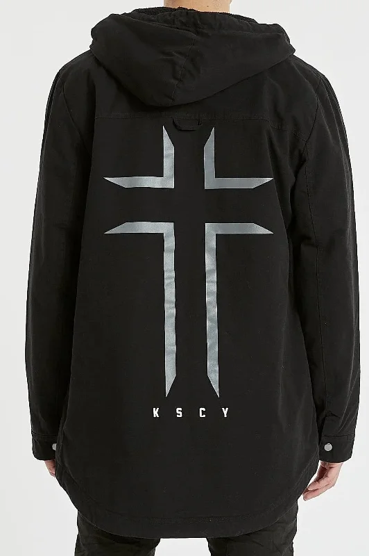 Get men’s fashion for less – shop the best deals of the year.  KISS CHACEY Mens Granada Hooded Parker Jacket Jet Black