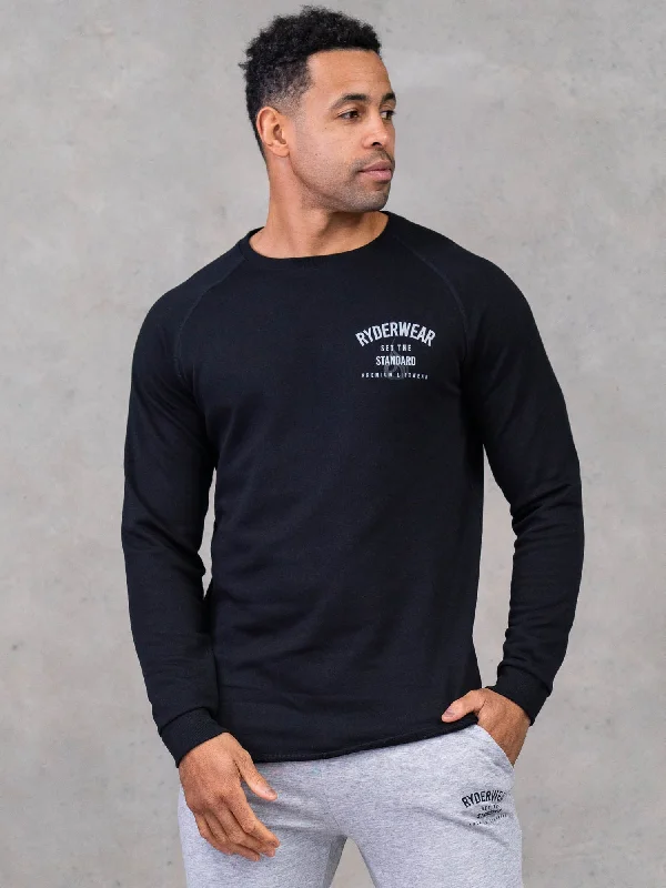 Shop men’s and women’s fashion at unbeatable prices today!  Legacy Crewneck - Black