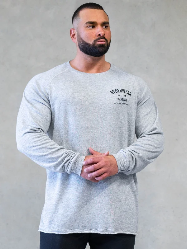 Shop the best clothing sales of the year!  Legacy Crewneck - Grey Marl