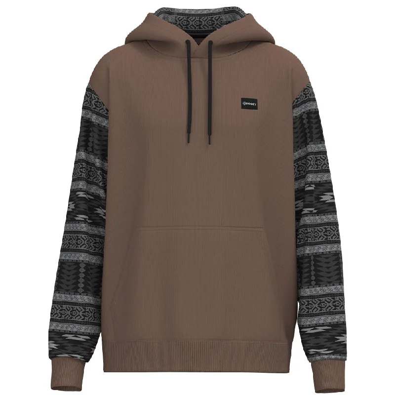 Shop the best clothing sale – Limited-time offer.  "Legendary Hoody" Brown w/ Black & Grey Aztec