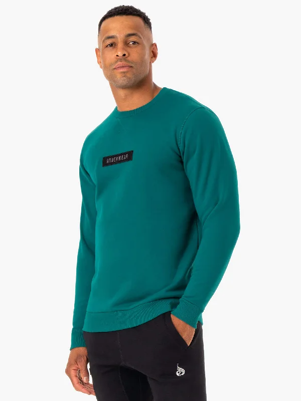Refresh your wardrobe with the best deals on men's fashion. Recharge Pullover - Teal Refresh your wardrobe with the best deals on men's fashion. Recharge Pullover - Teal