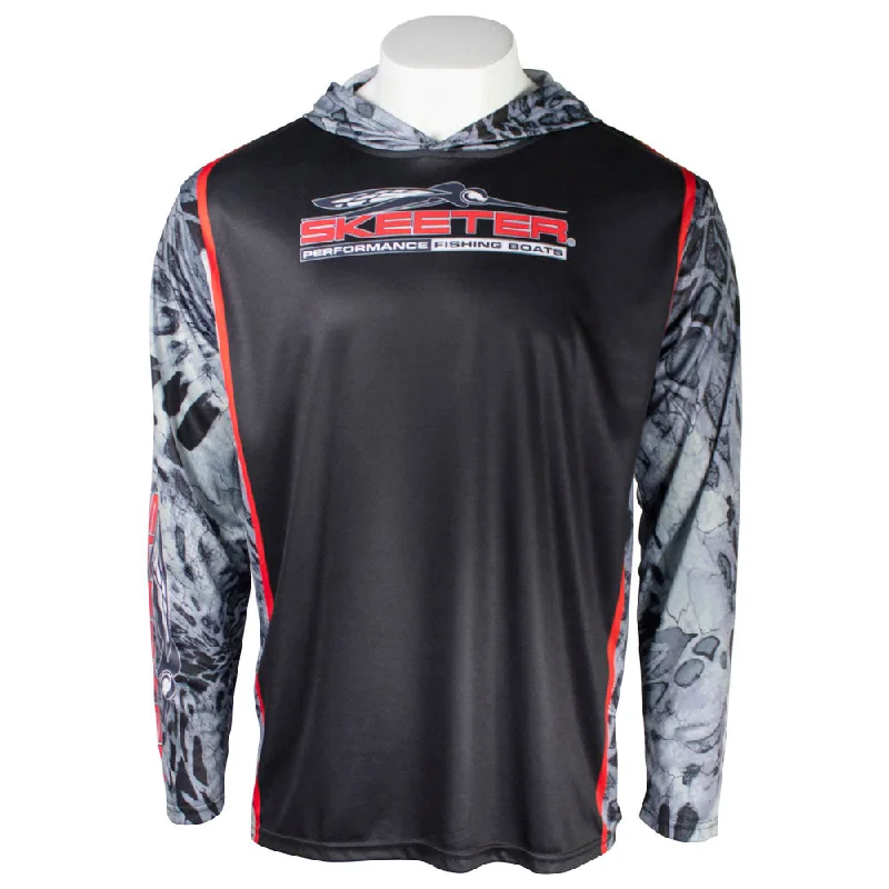 Update your look for less with men’s clothing on sale.  Skeeter Elements Hooded Long Sleeve Jersey