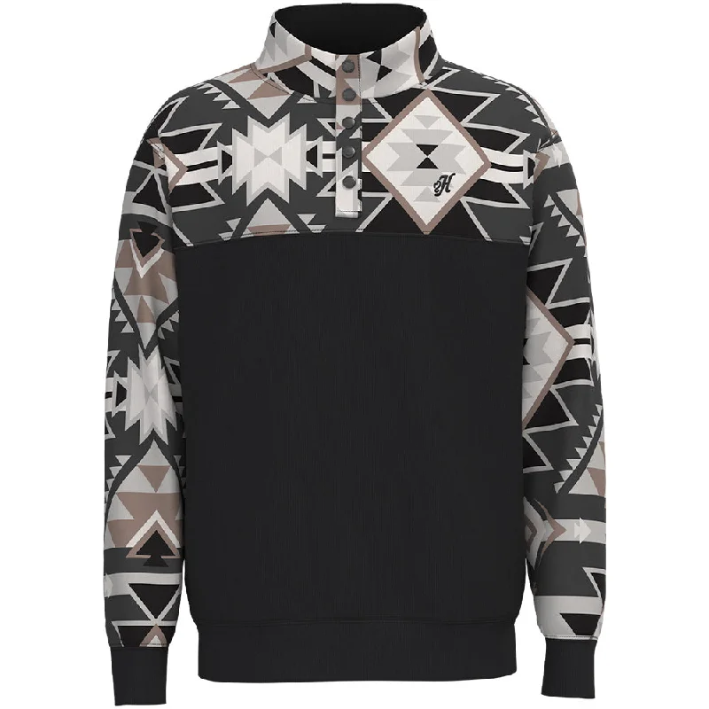 Grab your favorites before they’re gone – men’s clothing at great prices.  "Stevie" Black/White w/Aztec Pullover