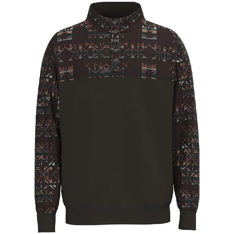 Exclusive discounts on men's fashion – shop today!  "Stevie" Brown / Aztec Pullover