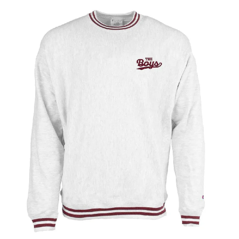 Shop the best in men’s fashion for less – limited-time sale!  The Boys Ribbed Champion Crewneck