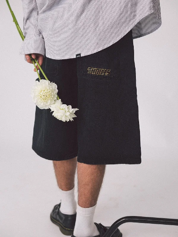 Special offer: Save on everyday clothing essentials – Shop now! Big Slacker Existence Embro Denim Short - Aged Black Special offer: Save on everyday clothing essentials – Shop now! Big Slacker Existence Embro Denim Short - Aged Black