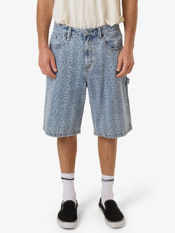 Take advantage of our men’s fashion sale – it’s your time to save! Chain Reaction Big Slacker Denim Short - Faded Rinse Indigo Take advantage of our men’s fashion sale – it’s your time to save! Chain Reaction Big Slacker Denim Short - Faded Rinse Indigo