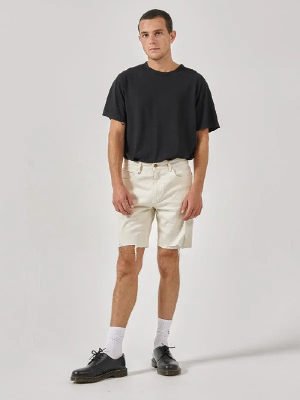 Exclusive deals on men’s fashion – Shop now and save big!  Destroyed Bones Denim Short - Heritage White