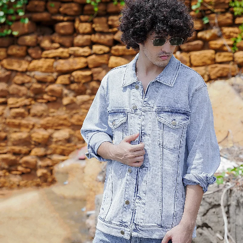 Exclusive offers on the latest clothing styles for men .  Mens Jacket Acid Wash