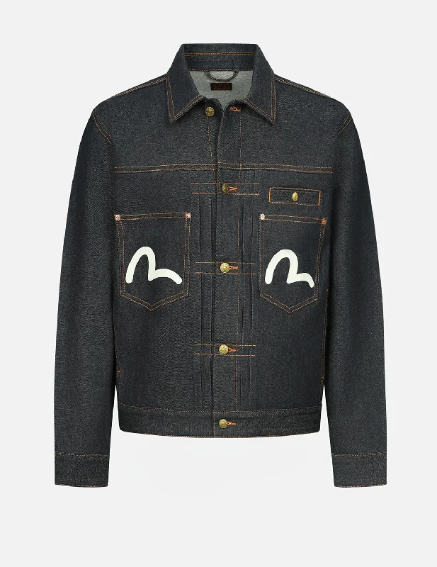 Limited-time offer – Shop top-rated clothing with massive discounts!  海鸥印花宽版休闲牛仔外套