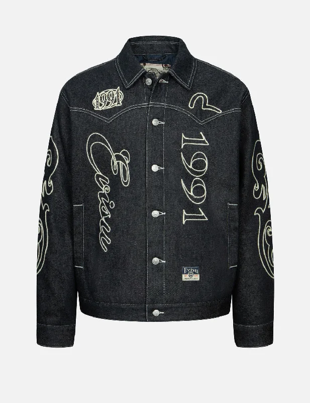  – Shop stylish items today!  美式西部风刺绣宽版休闲牛仔外套