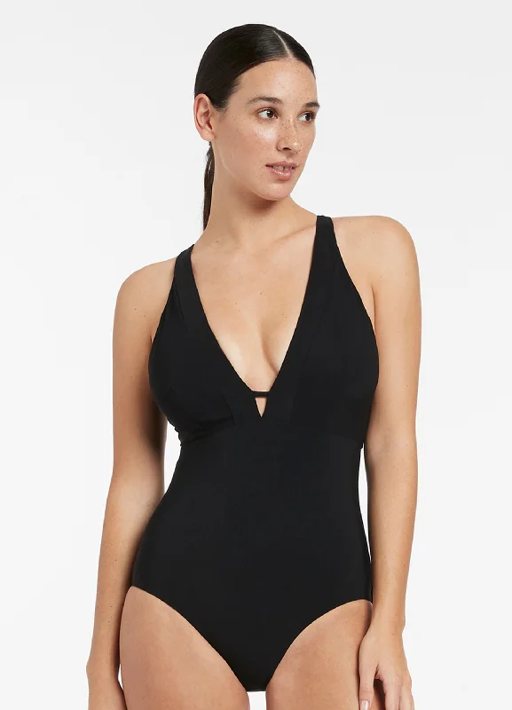 Jetset E-F Clean Plunge One Piece - Black