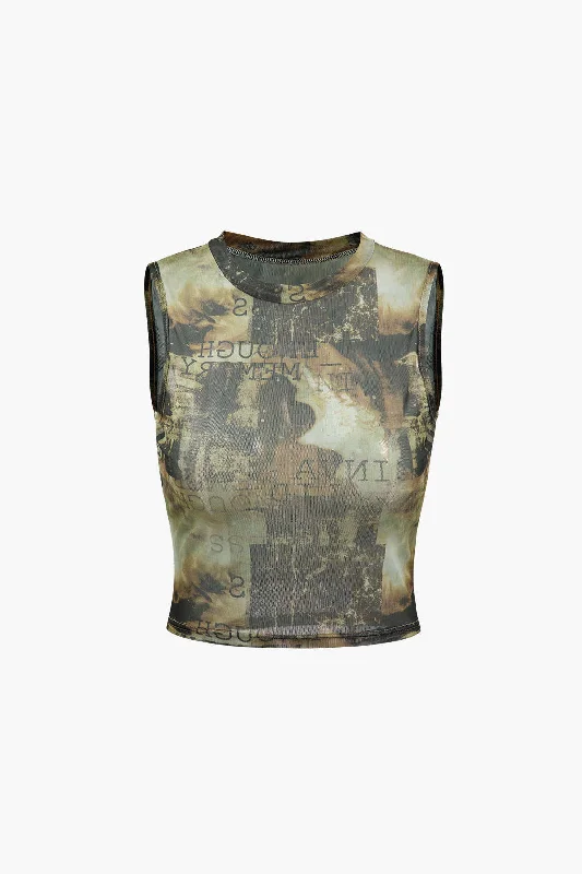 Flash sale alert! Shop fashion-forward clothing at discounted prices. Abstract Print Mesh Tank Top Flash sale alert! Shop fashion-forward clothing at discounted prices. Abstract Print Mesh Tank Top